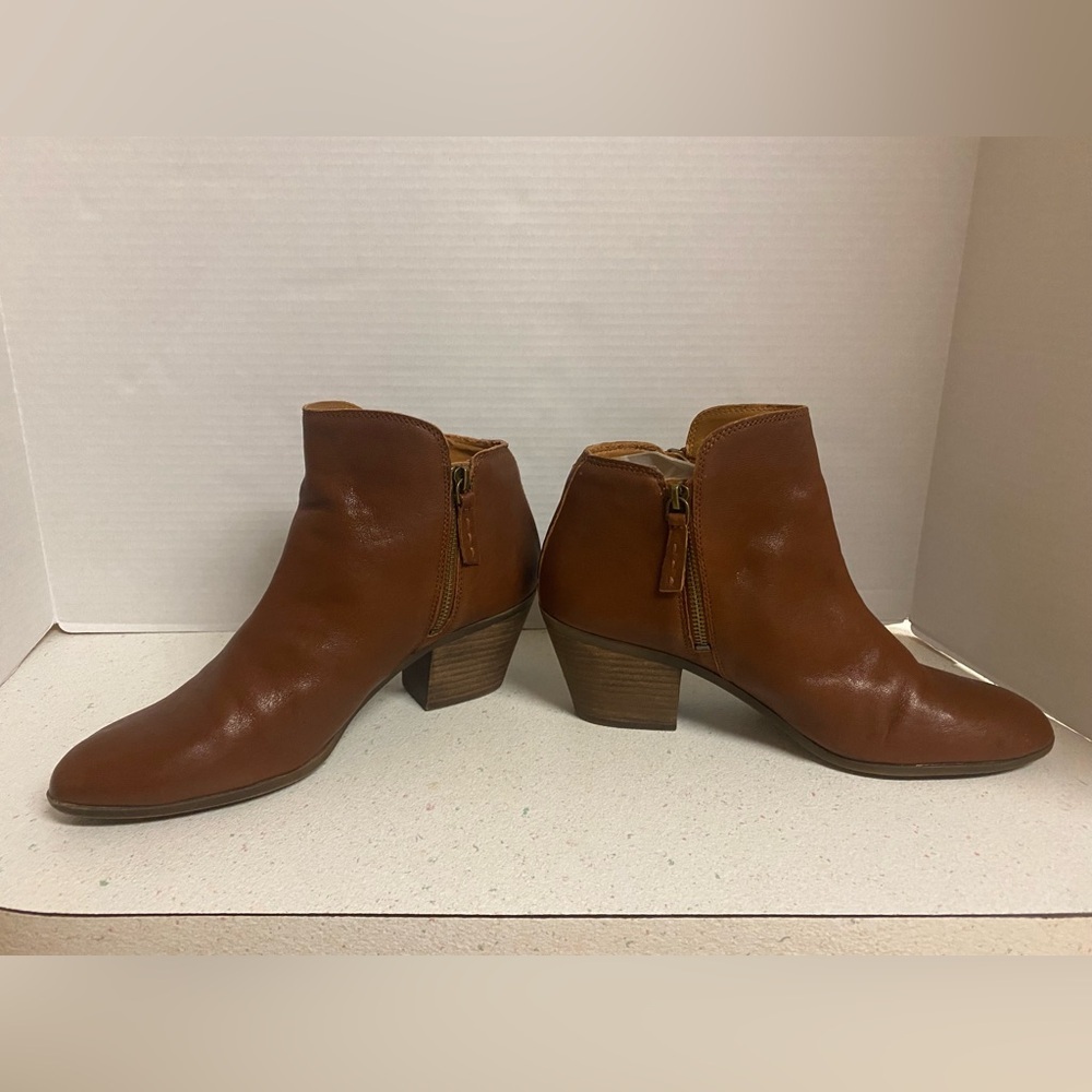 Frye Judith Double Zip Leather Ankle Boot Size 10 - Picture 4 of 12